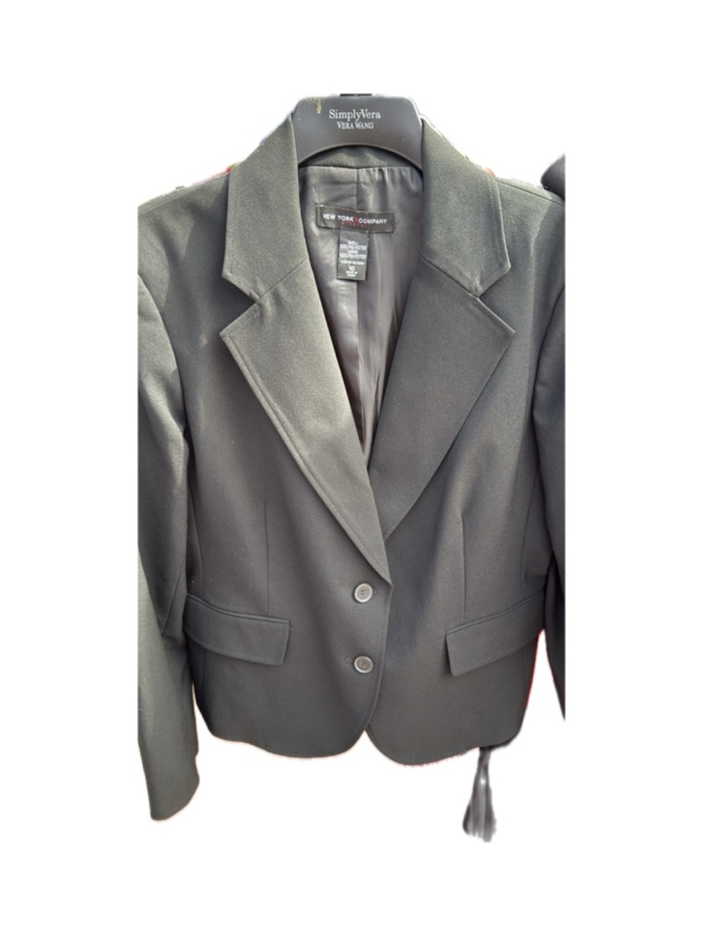 New York & Company Black Women's Tailored Two-Button Blazer